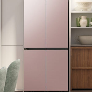 SAMSUNG BESPOKE French Door Refrigerators with Customizable Design RF71A967532 -UT  ( 4 Doors ) Pink