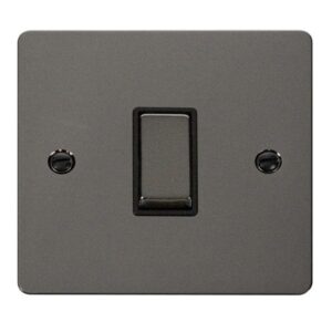 Click Define Black Nickel 10A 1 Gang Intermediate Switch