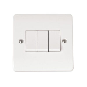 Click Mode 10A Switch 3 Gang 2 Way Switch