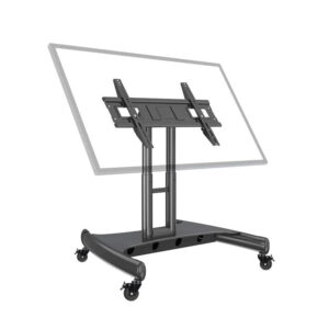 NB North Bayou Tilting Mobile TV Cart Stand with Wheels - AVA50