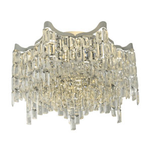 Stylish Star Crystal Flush Chandelier Ceiling Light - 40W