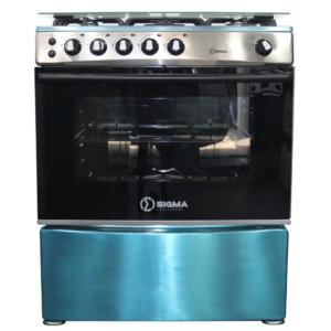 SIGMA 5 BURNER (OVEN & GRILL) Gas Cooker - SGC-M8060G-SS