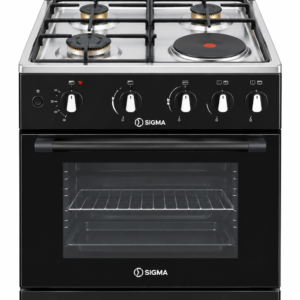 SIGMA 4 BURNER (3 GAS + 1 ELECTRIC) Gas Cooker - SGC-M5060B-1E-G