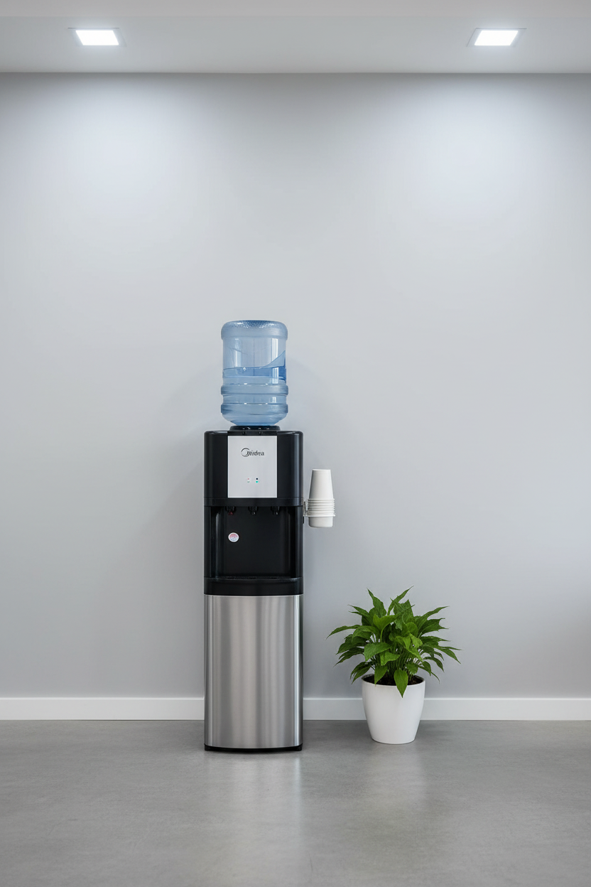 midea-silver-black-water-dispenser-lifestyle